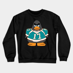 Waddle Miami Football Penguin #17 Crewneck Sweatshirt